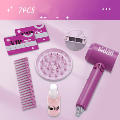 kit 7 peças: secador, bico difusor, bico secador, gel de cabelo, pente, dois cartões VIP.
